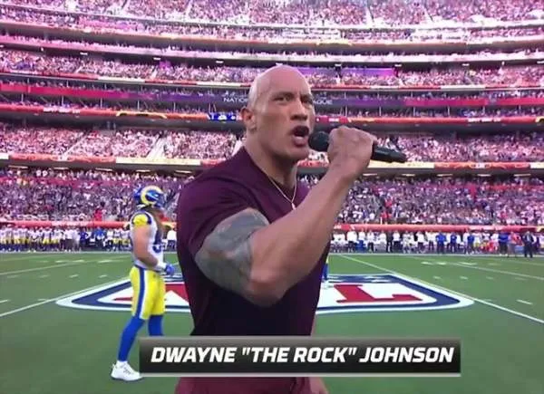 The Rock fue la gran estrella de la SuperBowl LVI The Rock fue la gran estrella de la SuperBowl LVI