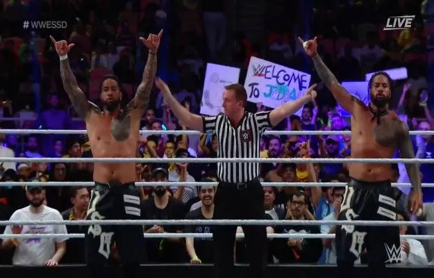 The Usos WWE Super ShowDown The Usos WWE Super ShowDown