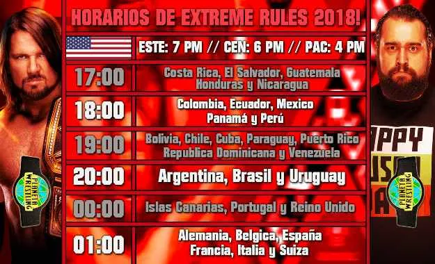 Ver WWE Extreme Rules 2018 en vivo