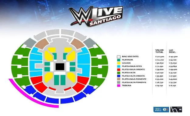 WWE Chile Confirmada una nueva visita de RAW a Santiago