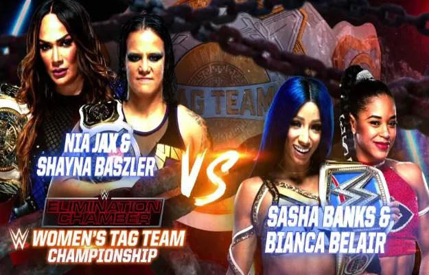 WWE Elimination Chamber 2021_ Shayna Baszler y Nia Jax se enfrentarán a Sasha Banks y Bianca Belair
