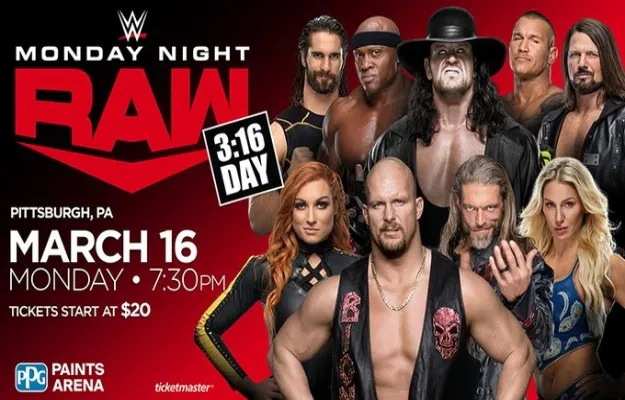 WWE RAW 16 marzo