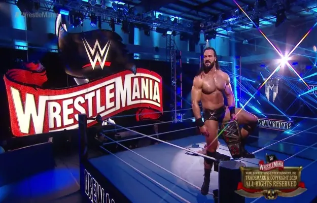 WWE WrestleMania 36 Drew McIntyre WWE WrestleMania 36 Drew McIntyre