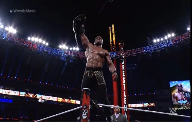 WrestleMania 37_ Bobby Lashley derrota a Drew McIntyre para retener el campeonato de WWE