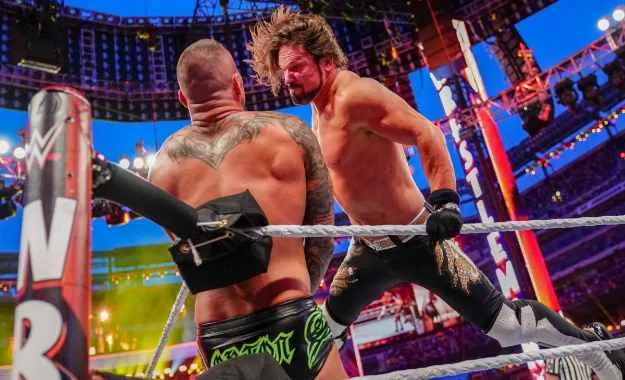 aj styles lesión wrestlemania