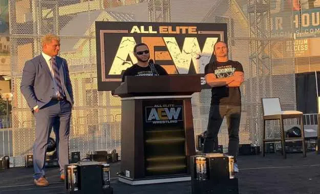 all-elite-wrestling-press-conference AEW registra un nuevo nombre y logotipo