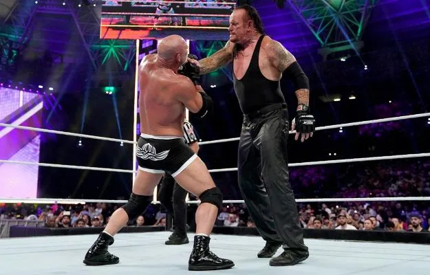 discusion undertaker goldberg backstage discusion undertaker goldberg backstage