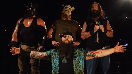 Wyatt Family haciendo su pose en WWE Wyatt Family haciendo su pose en WWE