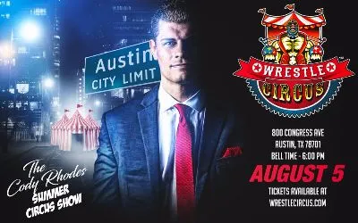 Show de WrestleCircus con Cody Rhodes
