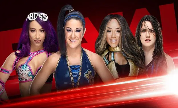 Sasha banks y Bayley vs Nikki Cross y Alicia Fox