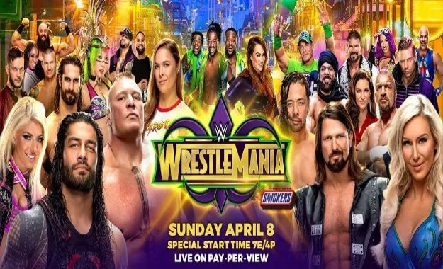 cartelera wrestlemania 34