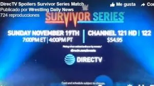 Survivor Series Spoiler