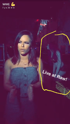 Paige backstage