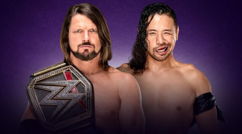 Wrestlemania 34 AJ Styles vs Shinsuke Nakamura