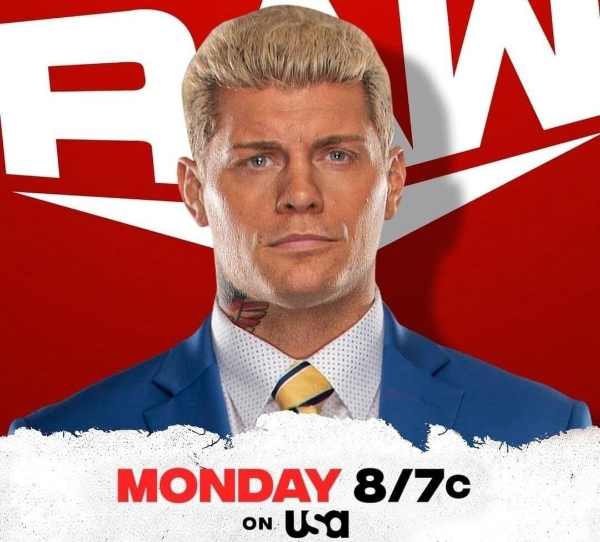 ¿Cody Rhodes de regreso esta noche para el RAW 1500?